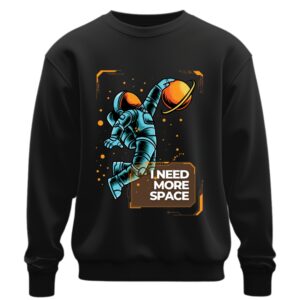 Світшот Астронавт космонавт грає у баскетбол оверсайз унісекс Преміум тканина