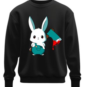 Світшот Аніме Покемон Пікачу з сокирою хорор оверсайз унісекс Преміум тканина