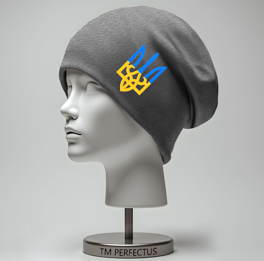 Шапка "Тризуб України 3" унісекс з принтом ВСІ розміри