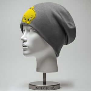 Шапка "Сувора пташка Твіті мультик" унісекс з принтом ВСІ розміри