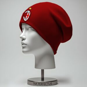 Шапка "Мілан футбольний клуб емблема лого" унісекс з принтом ВСІ розміри