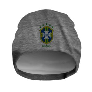 Шапка "Логотип збірної Бразилії з футболу" унісекс з принтом ВСІ розміри
