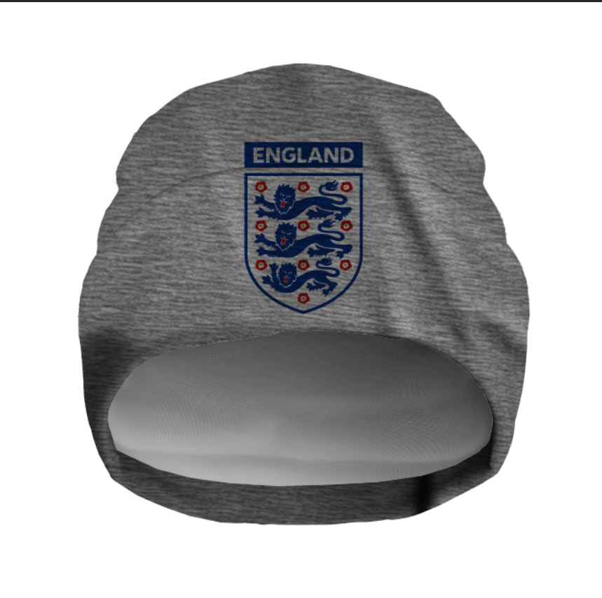 Шапка "Логотип збірної Англії з футболу" унісекс з принтом ВСІ розміри