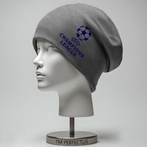 Шапка "Ліга чемпіонів емблема лого футбол" унісекс з принтом ВСІ розміри