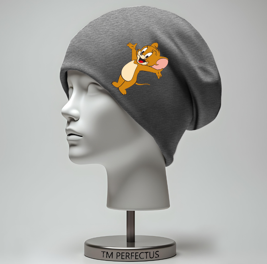 Шапка "Джеррі миша мультик" унісекс з принтом ВСІ розміри