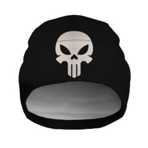 Шапка біні "Череп емблема Каратель" унісекс з принтом ВСІ розміри