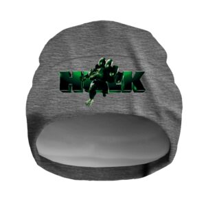 Шапка біні "Халк" унісекс з принтом ВСІ розміри
