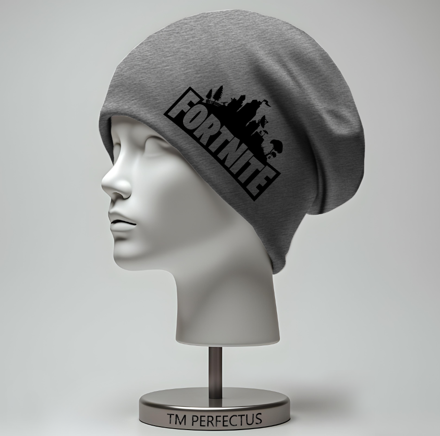 Шапка біні "Фортнайт лого гра" унісекс з принтом ВСІ розміри