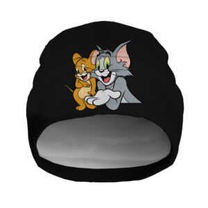 Шапка біні "Том і Джеррі 1" унісекс з принтом ВСІ розміри