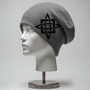 Шапка біні "Скандинавські руни знак Зірка Лади" унісекс з принтом ВСІ розміри