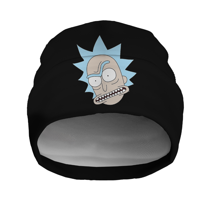 Шапка біні "Рік і Морті мультик 1" унісекс з принтом ВСІ розміри