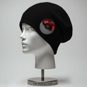 Шапка біні "Покемон покебол гра лого" унісекс з принтом ВСІ розміри