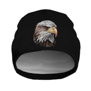 Шапка біні "Погляд орла птаха" унісекс з принтом ВСІ розміри