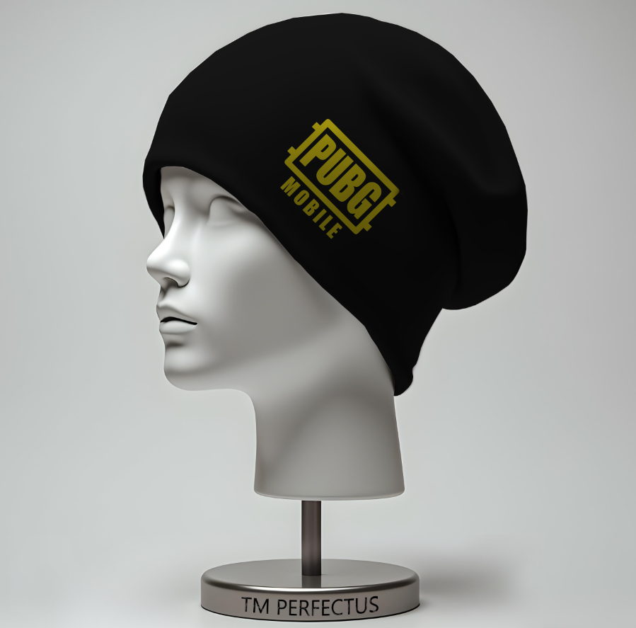 Шапка біні "ПАБГ гра лого" унісекс з принтом ВСІ розміри