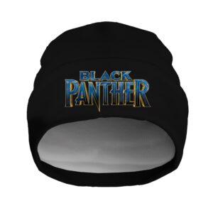 Шапка біні "Напис Чорна Пантера" унісекс з принтом ВСІ розміри