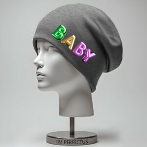 Шапка біні "Напис Дитина бебі baby" унісекс з принтом ВСІ розміри