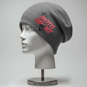 Шапка біні "Мото спорт емблема знак" унісекс з принтом ВСІ розміри