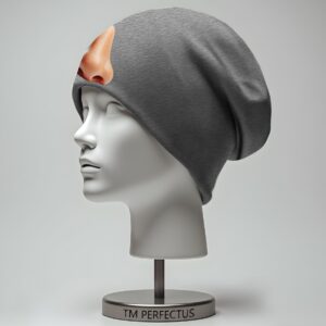 Шапка біні "З носом людини" унісекс з принтом ВСІ розміри