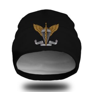 Шапка біні "ДШВ емблема знак ЗСУ 1" унісекс з принтом ВСІ розміри