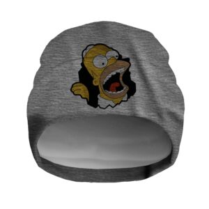Шапка біні "Гомер Сімпсон мультик" унісекс з принтом ВСІ розміри