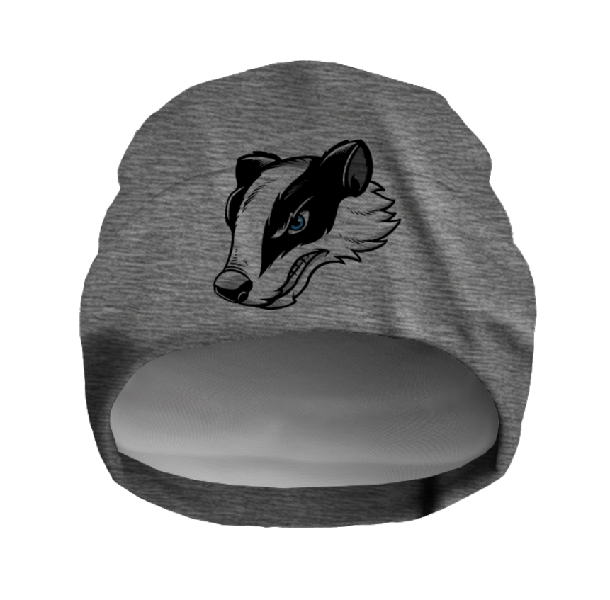 Шапка біні "Голова борсука" унісекс з принтом ВСІ розміри
