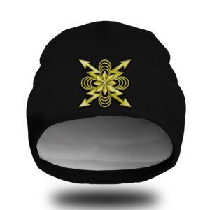 Шапка біні "Війська кібербезпеки зв'язку емблема знак ЗСУ" унісекс з принтом ВСІ розміри