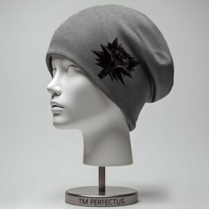 Шапка біні "Відьмак гра лого 2" унісекс з принтом ВСІ розміри