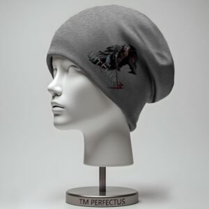 Шапка біні "Відьмак гра лого 1" унісекс з принтом ВСІ розміри