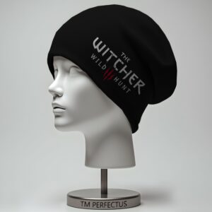 Шапка біні "Відьмак гра лого" унісекс з принтом ВСІ розміри