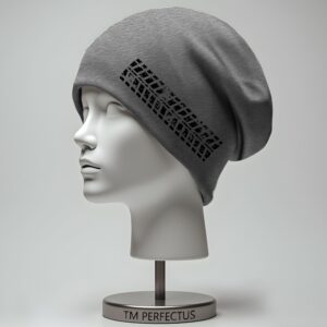 Шапка біні "Відбиток від шин колеса авто" унісекс з принтом ВСІ розміри