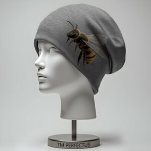 Шапка біні "Бджілка" унісекс з принтом ВСІ розміри