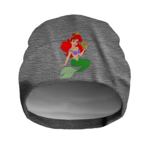 Шапка біні "Аріель русалонька мультик 1" унісекс з принтом ВСІ розміри