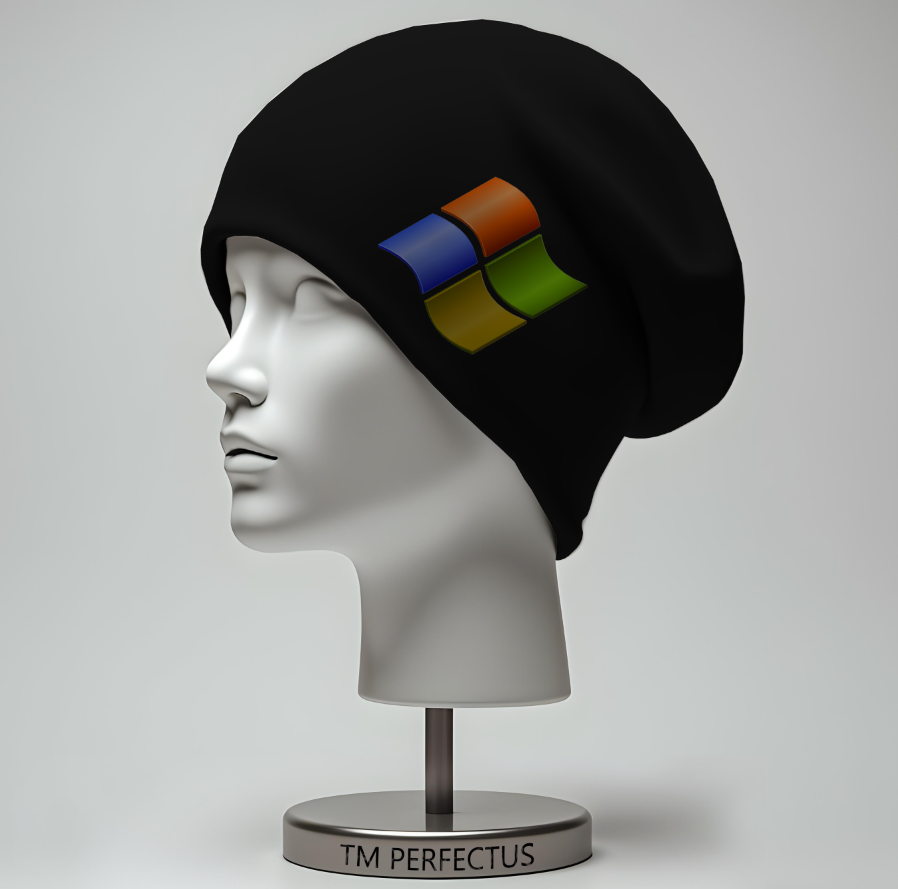 Шапка біні "Windows знак лого Віндовс" унісекс з принтом ВСІ розміри