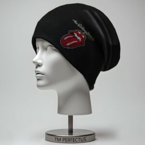 Шапка "Rolling Stones ролінг стоунз музичний рок гурт лого емблема метал" унісекс з принтом ВСІ розміри