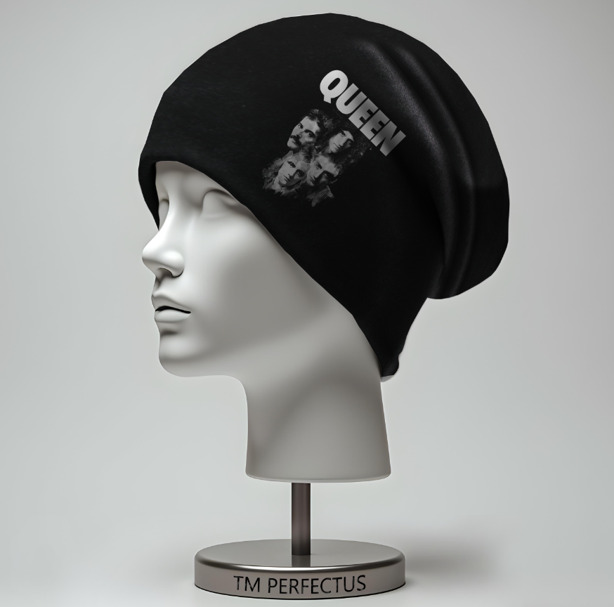 Шапка "Queen квін музичний рок гурт лого емблема метал" унісекс з принтом ВСІ розміри