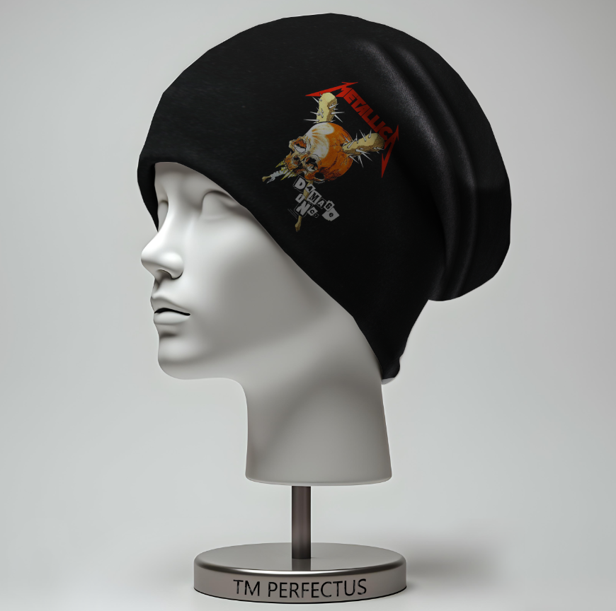 Шапка "Metallica Металіка музичний рок гурт лого емблема метал" унісекс з принтом ВСІ розміри