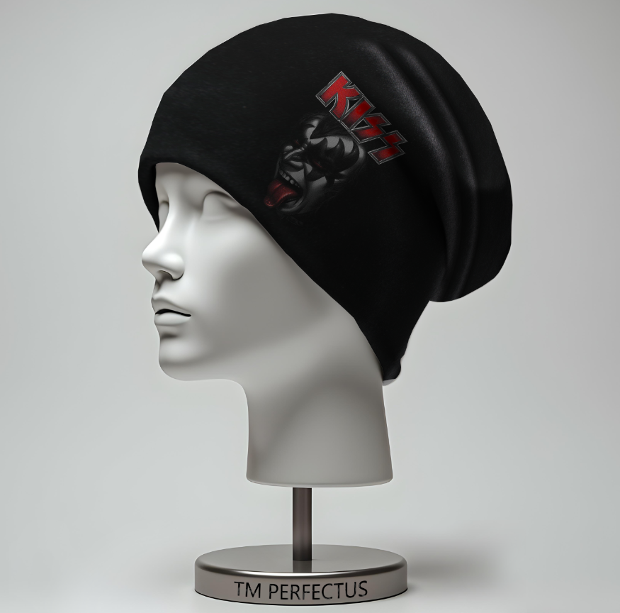 Шапка "KISS Кіс музичний рок гурт лого емблема метал" унісекс з принтом ВСІ розміри