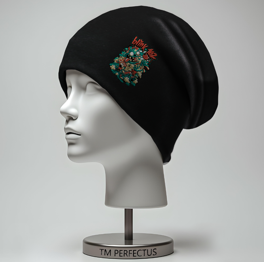 Шапка "Blink 182 Блінк метал музичний рок гурт лого емблема" унісекс з принтом ВСІ розміри