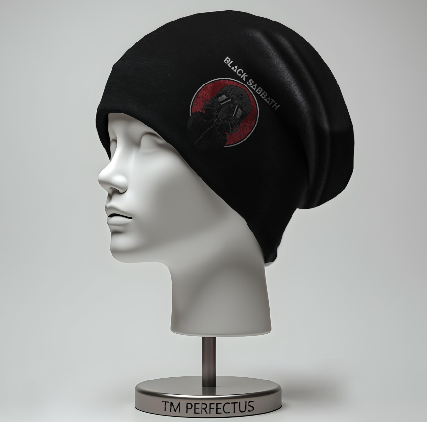 Шапка "Black Sabbath Блек Саббат метал музичний рок гурт лого емблема" унісекс з принтом ВСІ розміри