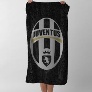 Рушник Ювентус емблема футбол клуб лого 6  пляжний з принтом ВСІ розміри