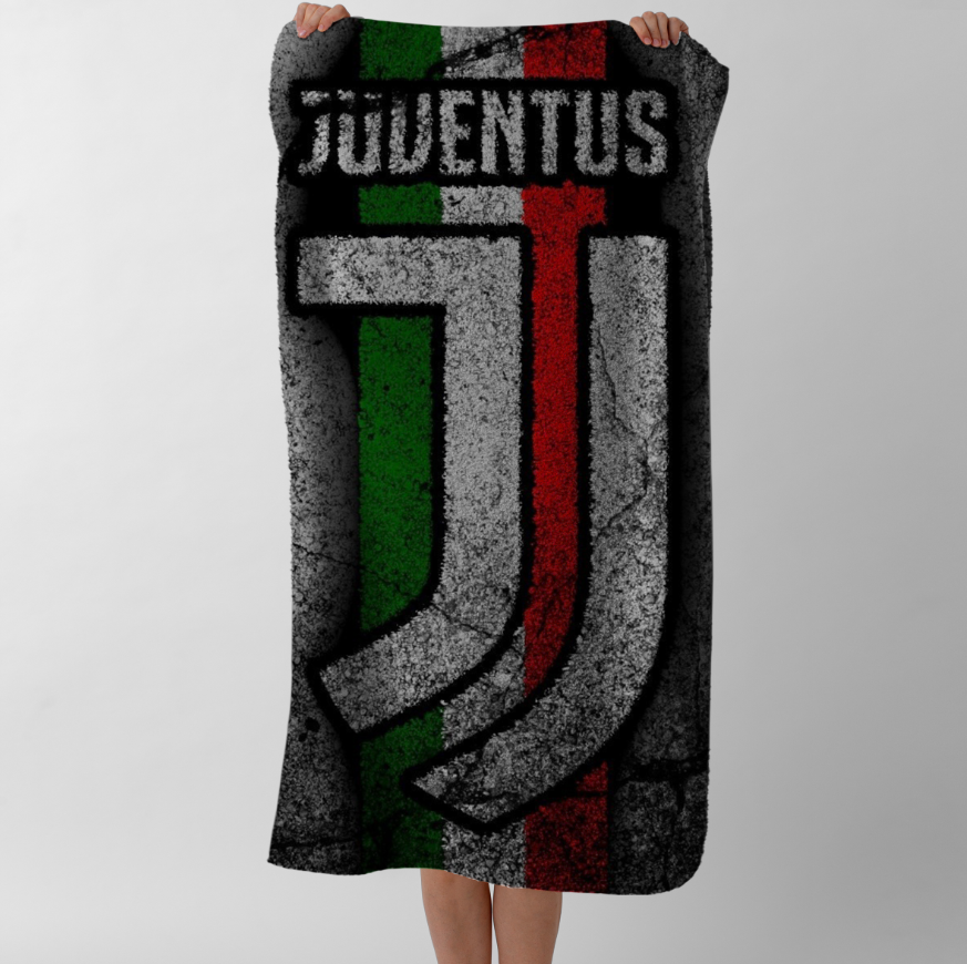 Рушник Ювентус емблема футбол клуб лого 1  пляжний з принтом ВСІ розміри
