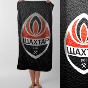Рушник Шахтар клуб футбол лого емблема 1  пляжний з принтом ВСІ розміри