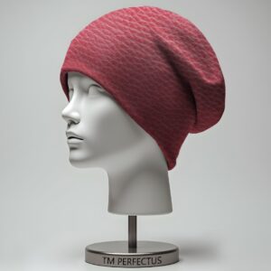 Шапка біні Текстура шкіри тварин рожева Всі розміри Всі сезони