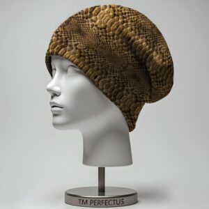Шапка біні Текстура шкіри змії рептилії коричнева 1 Всі розміри Всі сезони