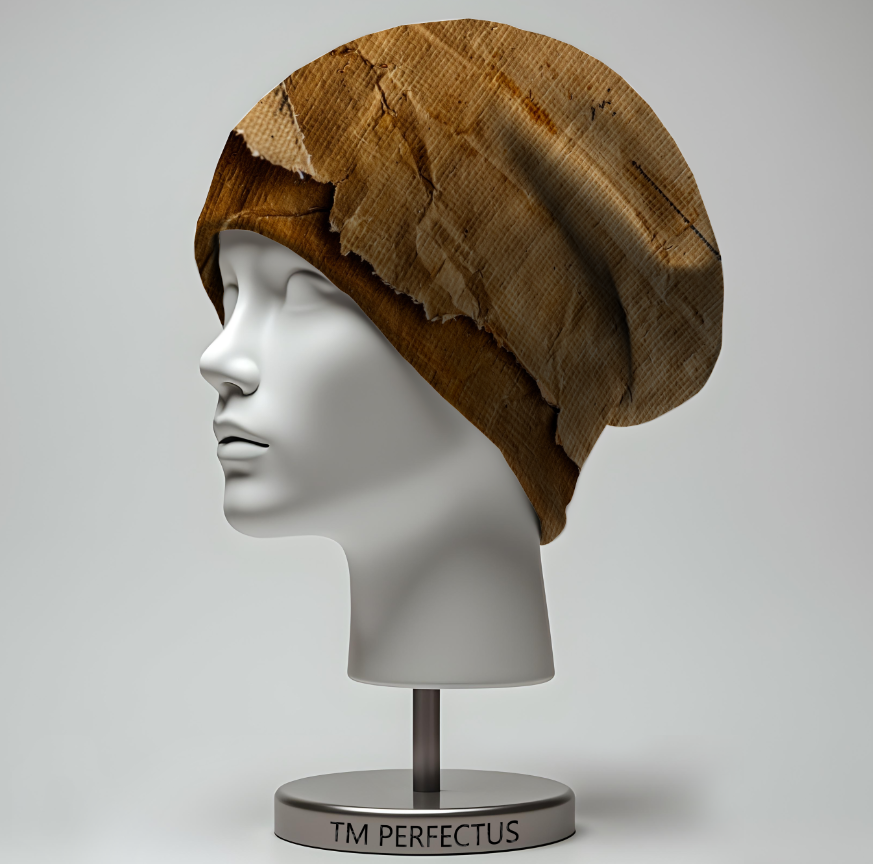 Шапка біні Текстура рваного старого паперу Всі розміри Всі сезони