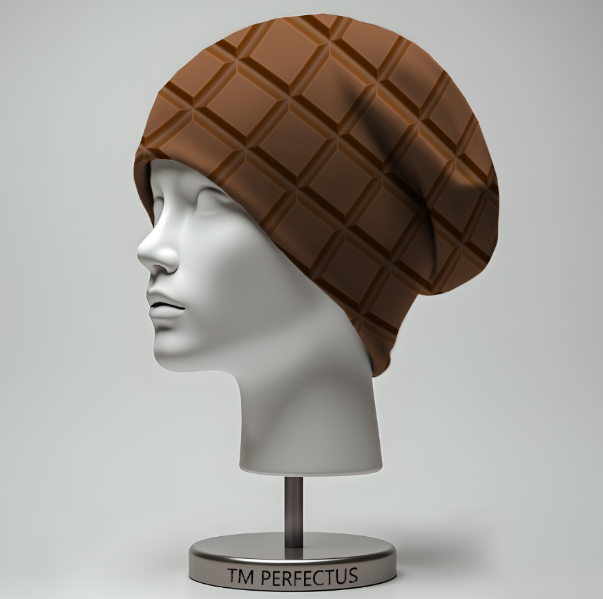 Шапка біні Текстура плитка шоколаду Всі розміри Всі сезони