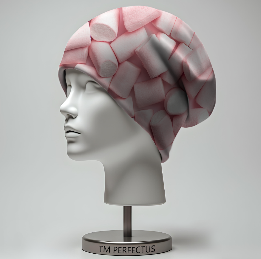 Шапка біні Текстура маршмелоу солодощі Всі розміри Всі сезони