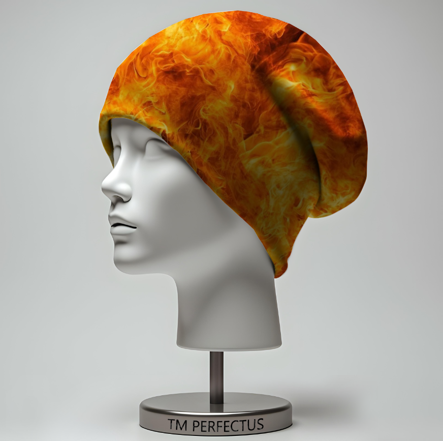 Шапка біні Текстура вогню Всі розміри Всі сезони