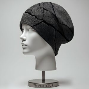 Шапка біні Текстура асфальту з тріщинами Всі розміри Всі сезони