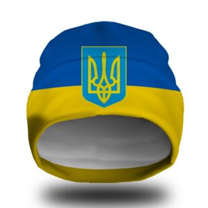 Шапка біні Прапор України тризуб 5 Всі розміри Всі сезони
